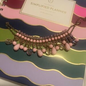 Pink and Gold Women's Ankle Bracelet